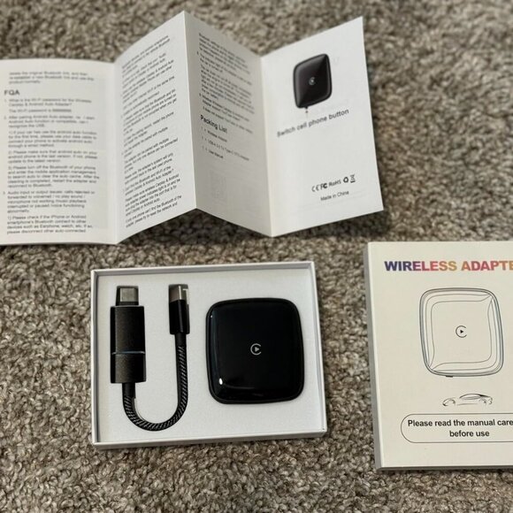 Wireless CarPlay Adapter, Wired to Wireless, Plug and Play - BRAND NEW - Picture 2 of 2